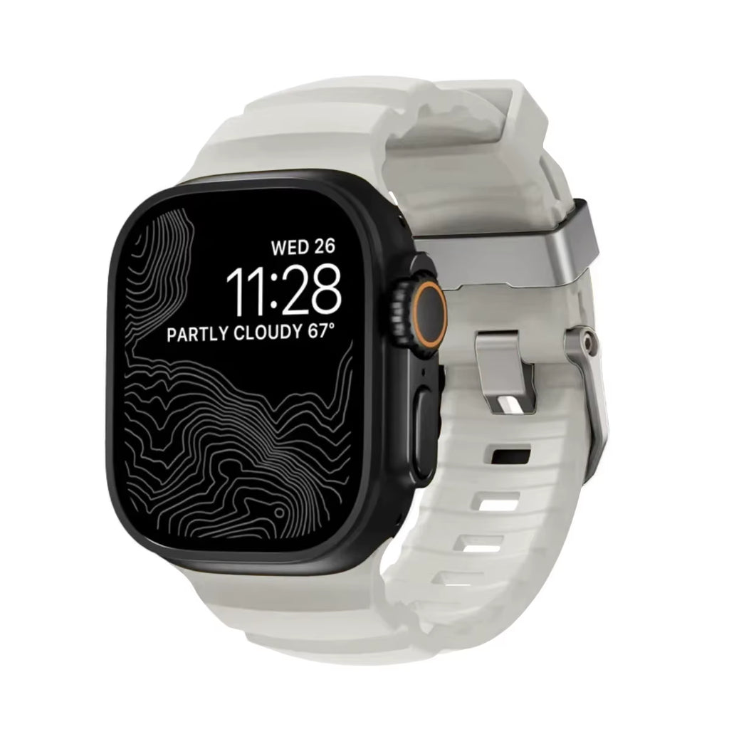 Armor Metal Case+Strap for  Watch Series 10 9 8 7 6 5 Se HD Glass Drop Resistant Waterproof Protect Cover Iwatch 44Mm 45Mm