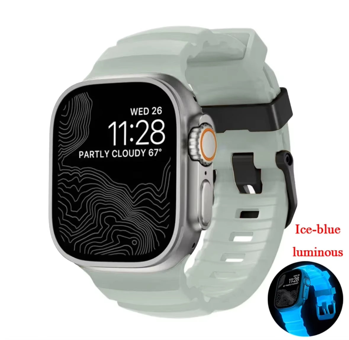 Armor Metal Case+Strap for  Watch Series 10 9 8 7 6 5 Se HD Glass Drop Resistant Waterproof Protect Cover Iwatch 44Mm 45Mm