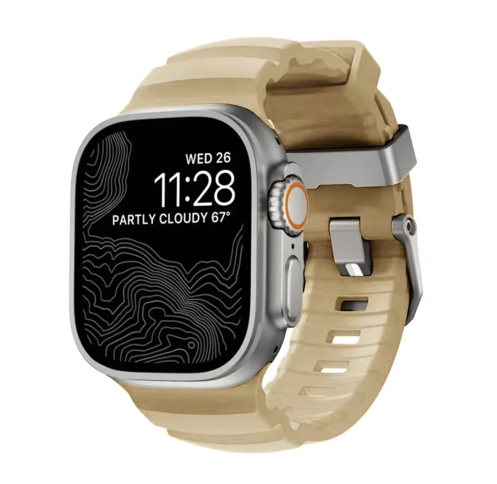 Armor Metal Case+Strap for  Watch Series 10 9 8 7 6 5 Se HD Glass Drop Resistant Waterproof Protect Cover Iwatch 44Mm 45Mm