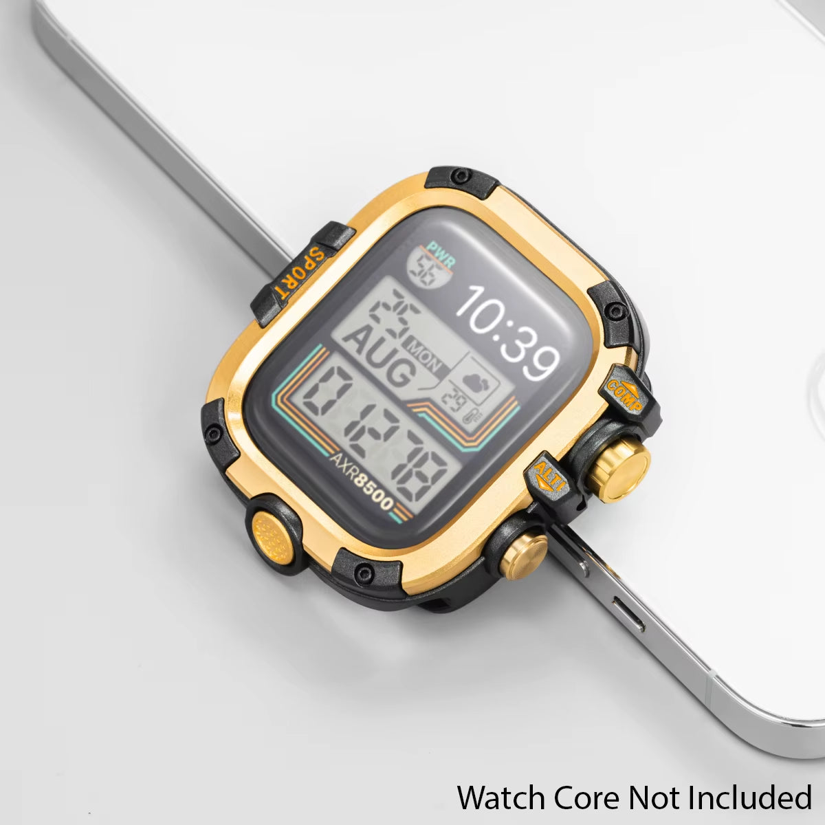 Armor Metal Case+Strap for  Watch Series 10 9 8 7 6 5 Se HD Glass Drop Resistant Waterproof Protect Cover Iwatch 44Mm 45Mm