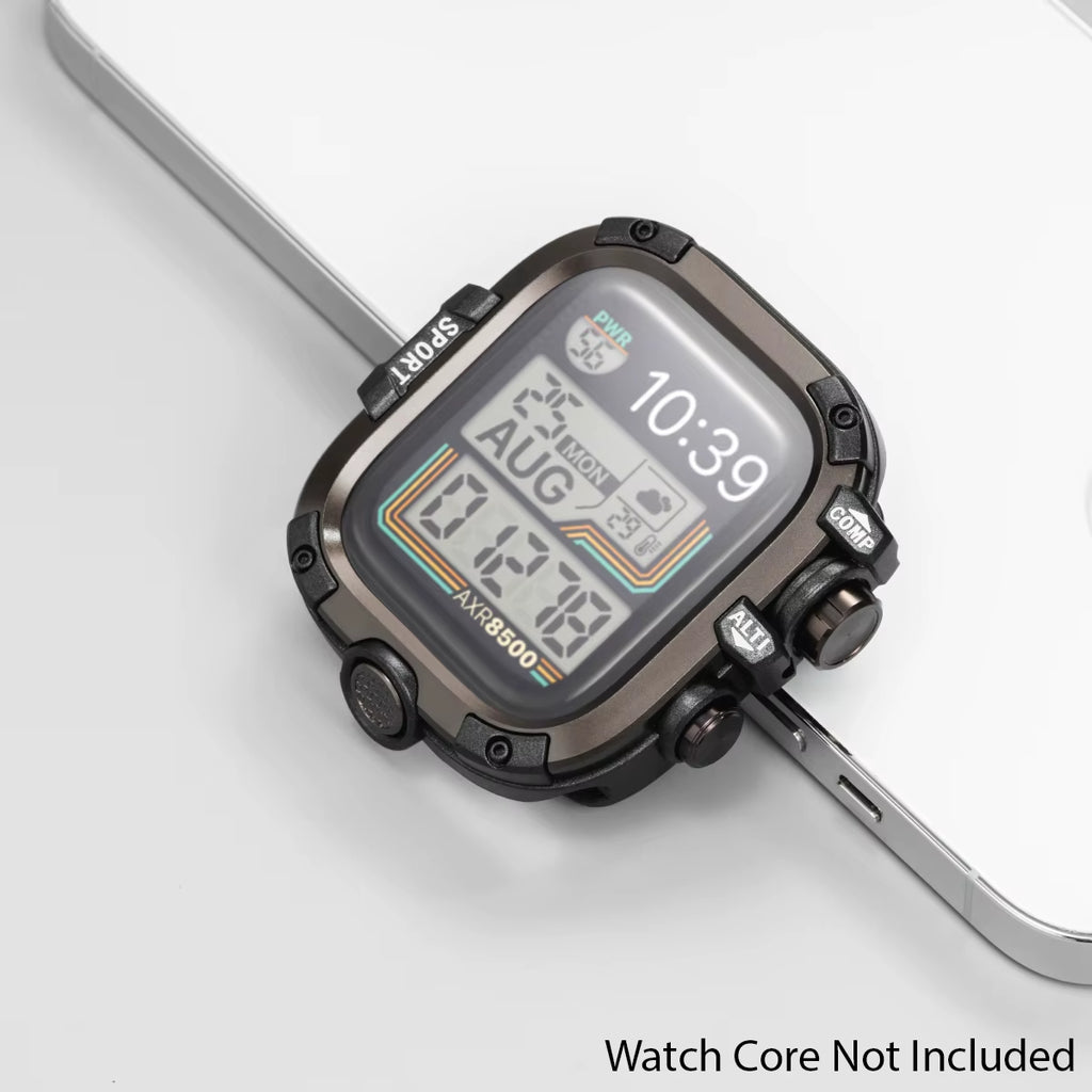 Armor Metal Case+Strap for  Watch Series 10 9 8 7 6 5 Se HD Glass Drop Resistant Waterproof Protect Cover Iwatch 44Mm 45Mm