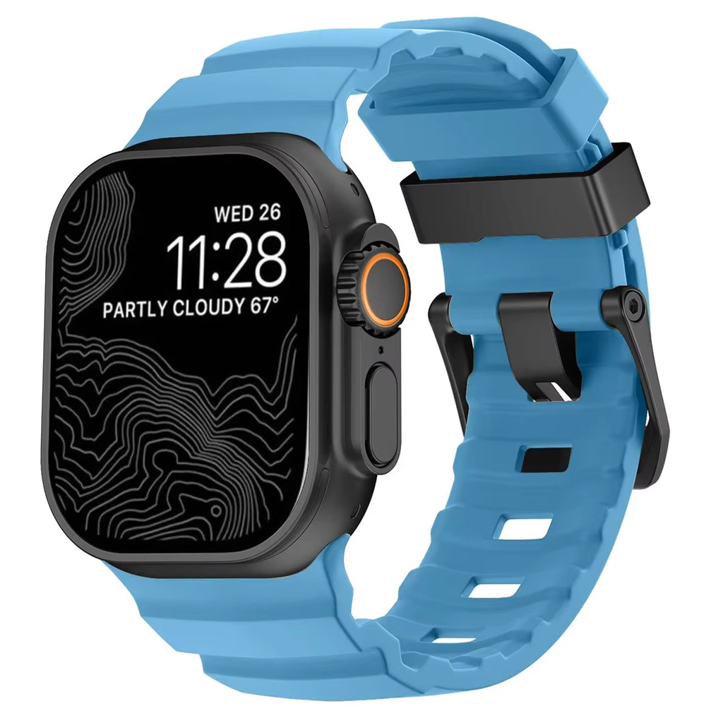 Armor Metal Case+Strap for  Watch Series 10 9 8 7 6 5 Se HD Glass Drop Resistant Waterproof Protect Cover Iwatch 44Mm 45Mm