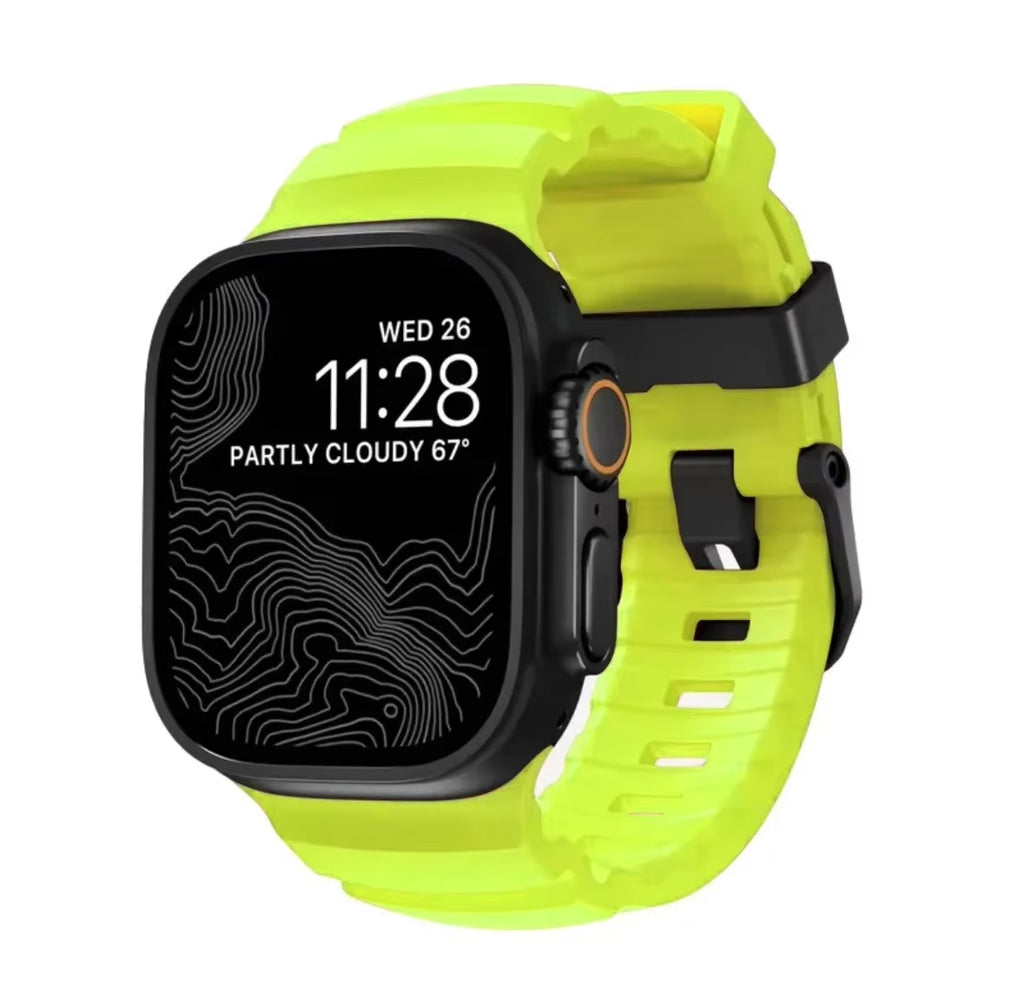 Armor Metal Case+Strap for  Watch Series 10 9 8 7 6 5 Se HD Glass Drop Resistant Waterproof Protect Cover Iwatch 44Mm 45Mm