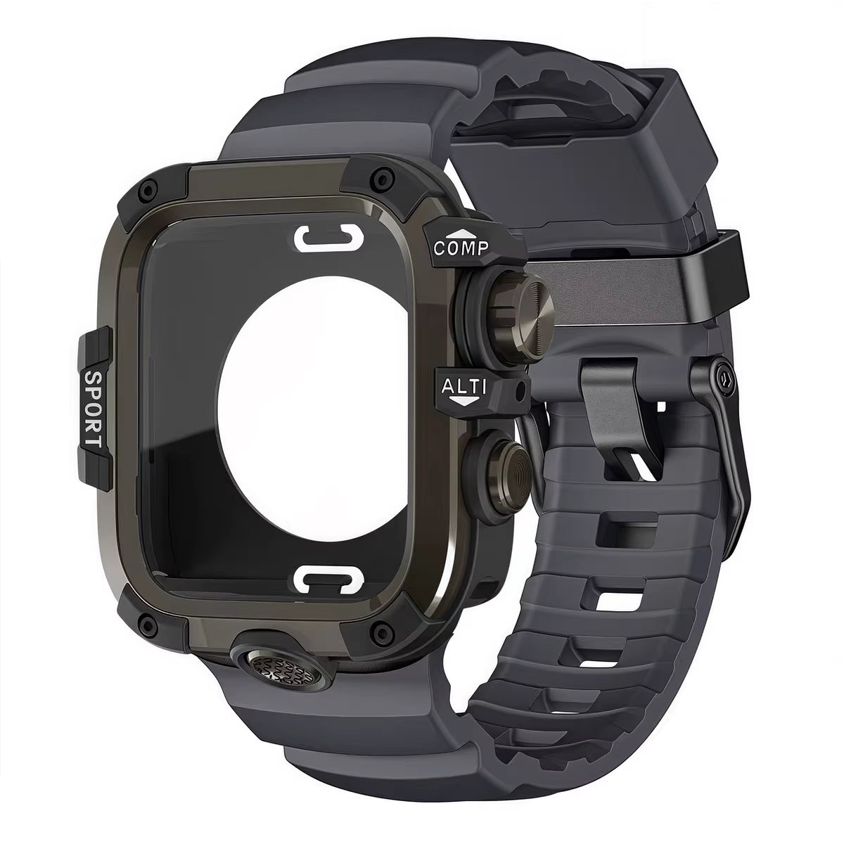 Armor Metal Case+Strap for  Watch Series 10 9 8 7 6 5 Se HD Glass Drop Resistant Waterproof Protect Cover Iwatch 44Mm 45Mm