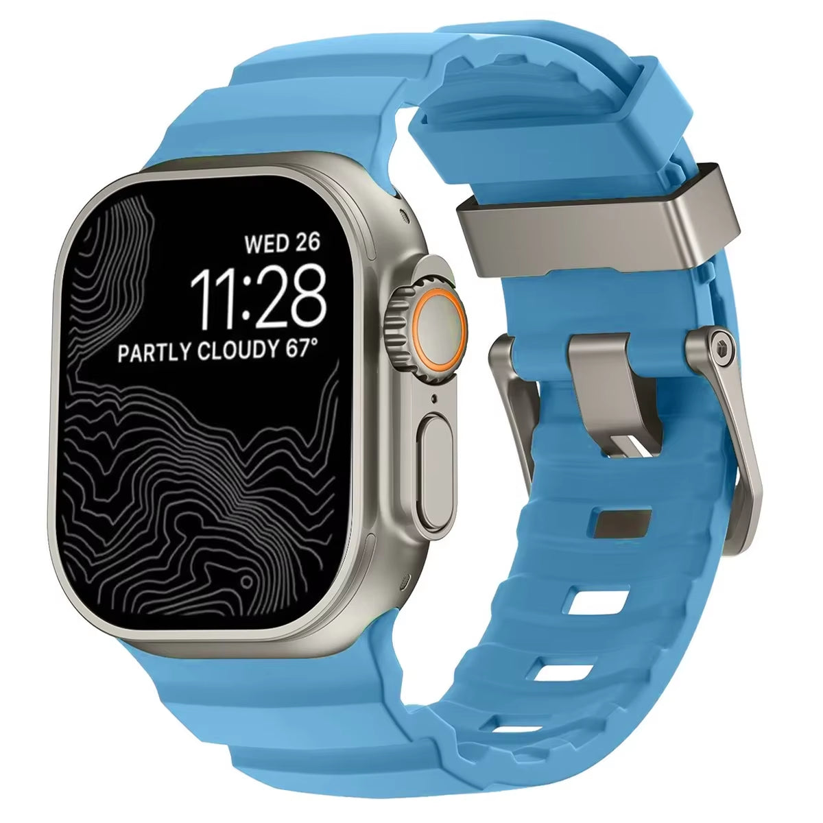 Armor Metal Case+Strap for  Watch Series 10 9 8 7 6 5 Se HD Glass Drop Resistant Waterproof Protect Cover Iwatch 44Mm 45Mm