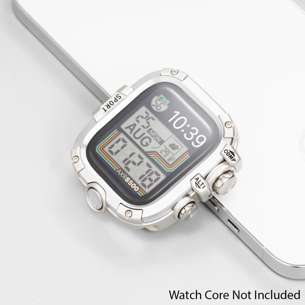 Armor Metal Case+Strap for  Watch Series 10 9 8 7 6 5 Se HD Glass Drop Resistant Waterproof Protect Cover Iwatch 44Mm 45Mm