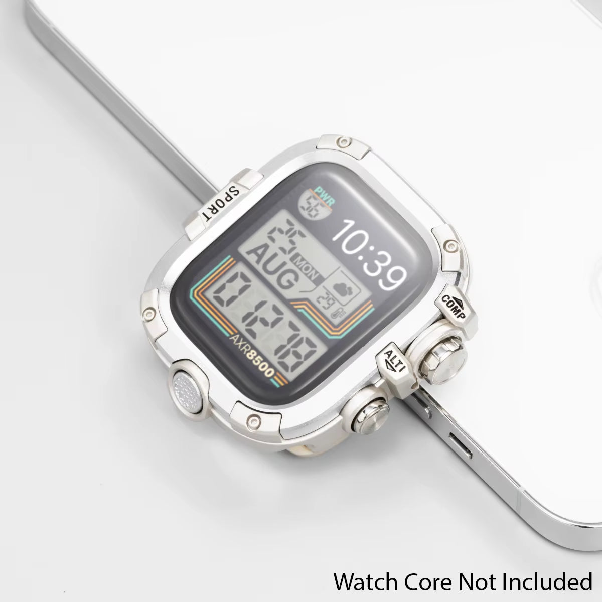 Armor Metal Case+Strap for  Watch Series 10 9 8 7 6 5 Se HD Glass Drop Resistant Waterproof Protect Cover Iwatch 44Mm 45Mm